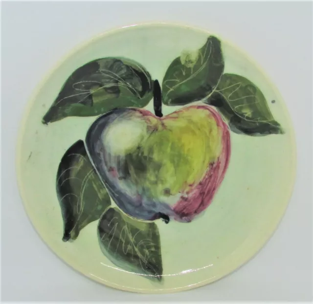 Australian Pottery Martin Boyd Studio Guy Boyd 17.5cm Plate Fruit Apple