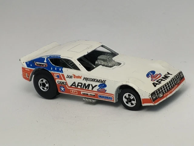 VINTAGE 1977 HOT Wheels White Don Prudhomme Snake Plymouth Arrow Funny