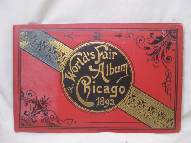 antique World's Fair Album of Chicago 1893 Columbian Exposition book publication
