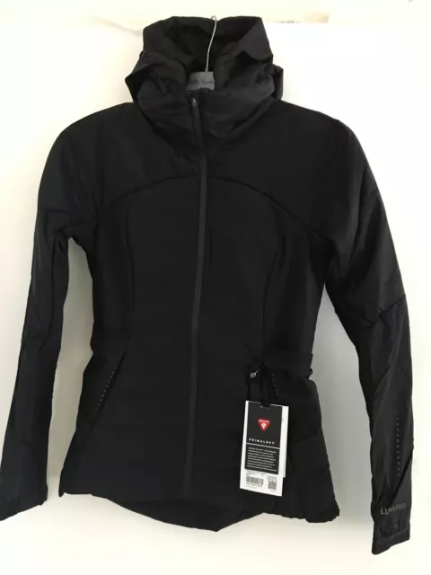LULULEMON WOMEN'S DOWN For It All Jacket Black UK Size 10, US size