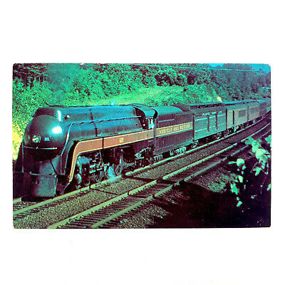 Postcard Railroad Train Norfolk Western 121 Class K2a 4-8-2 Richmond Belt 1960s
