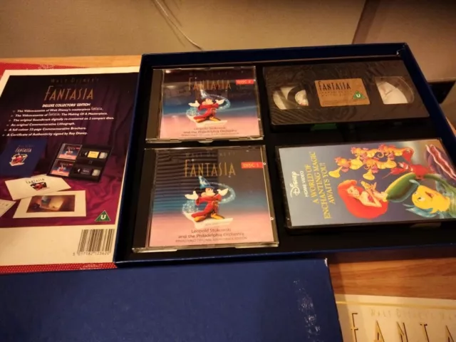 Fantasia Limited Edition VHS Cd Commemorative Masterpiece Box Set - Walt Disney