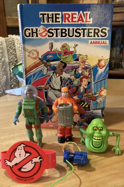 The Real Ghostbusters Figures Bundle Annual Slimmer Winston Trash Man 1989 Lot