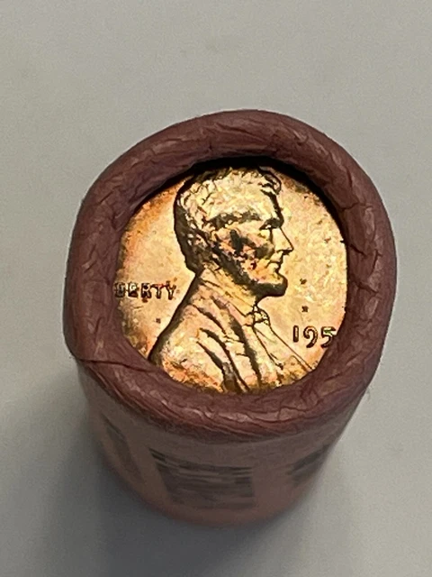 Obw 1958 P Lincoln Wheat Cent Penny Roll First American National Bank Unopened