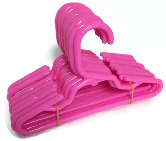 12 Pink Hangers(1 Dozen) fits 14.5" American Girl Wellie Wishers Doll Clothes