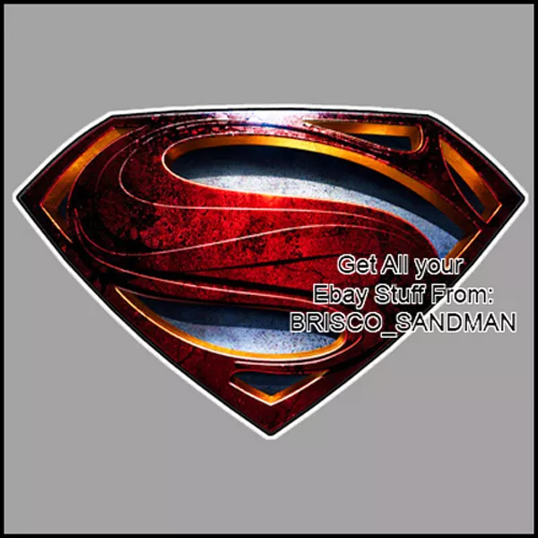 Fridge Fun Refrigerator Magnet SUPERMAN MAN OF STEEL Movie Logo DIE-CUT -Vrsn A-
