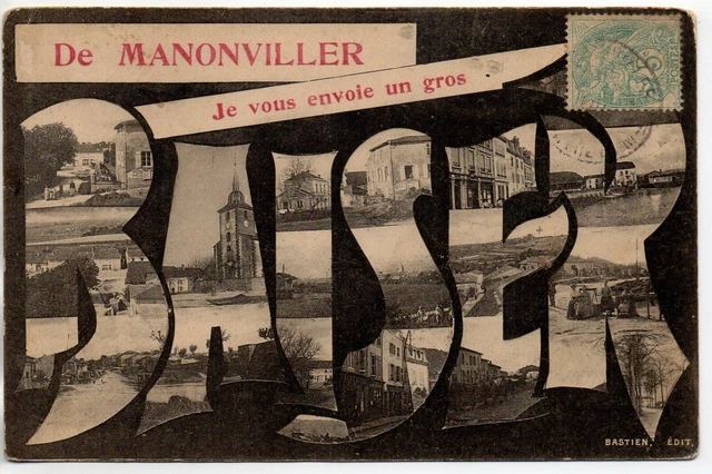 MANONVILLER - Meurthe et Moselle - CPA 54 - Carte souvenir multi vues