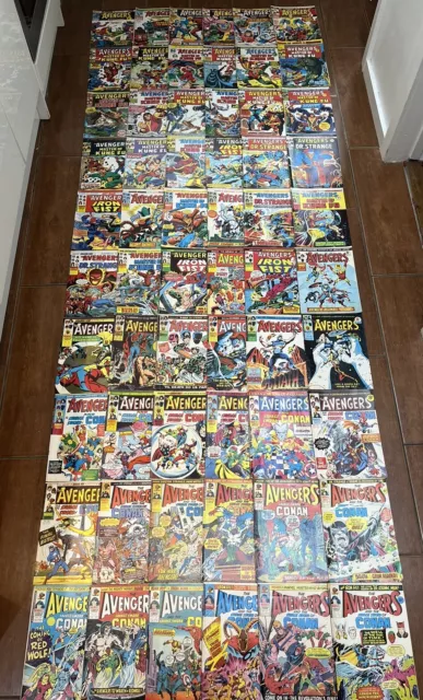 Marvel Comics UK The Avengers Bronze Age 70’s bundle / Huge Job Lot of 60 Issues