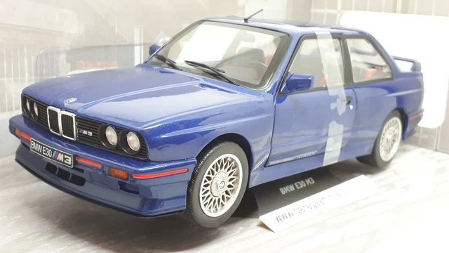 BMW E30 M3 1990 BLEUE MAURITIUS SOLIDO S1801509 collection ECHELLE AU 1/18 EME