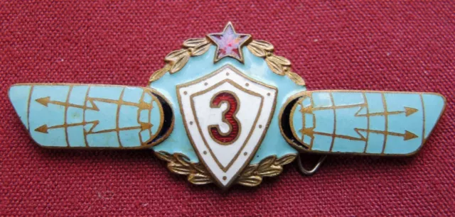 USSR Original 1960 Signe / 3rd Classe Badge Militaire Signals Compétence/Soviet