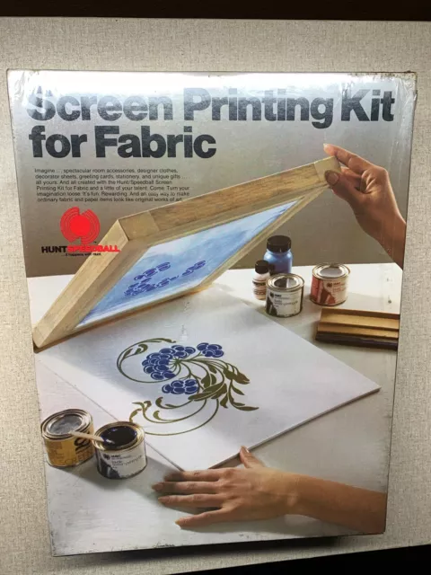 SPEEDBALL ART PRODUCTS 4526 SUPER VALUE FABRIC SCREEN PRINTING KIT | Sealed  New