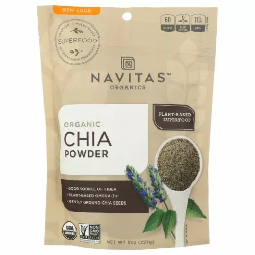 Organique Graines de Chia Germé Poudre 237ml Par Navitas Organique