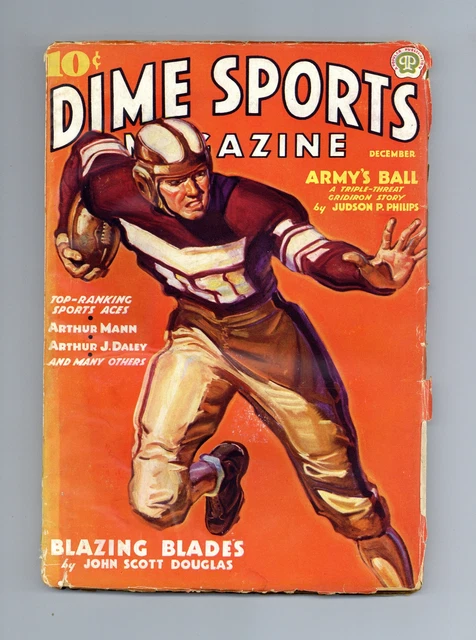Dime Sports Magazine Pulp Dec 1937 Vol. 5 #6 GD