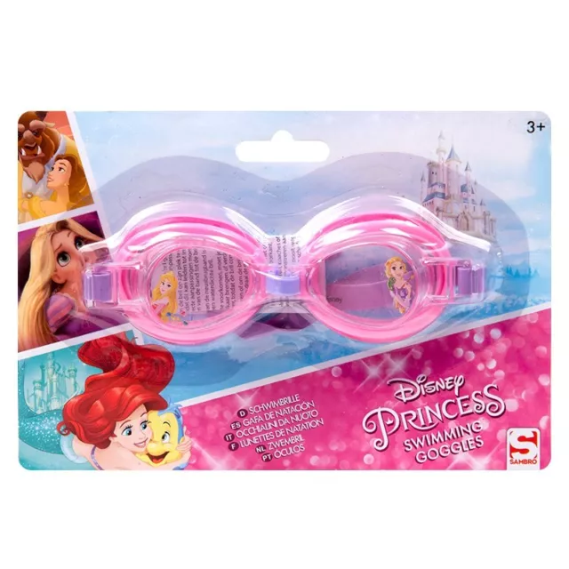 Disney Princess Girls Swimming Goggles Pink Kids Holiday Summer Beach Pool 3-5