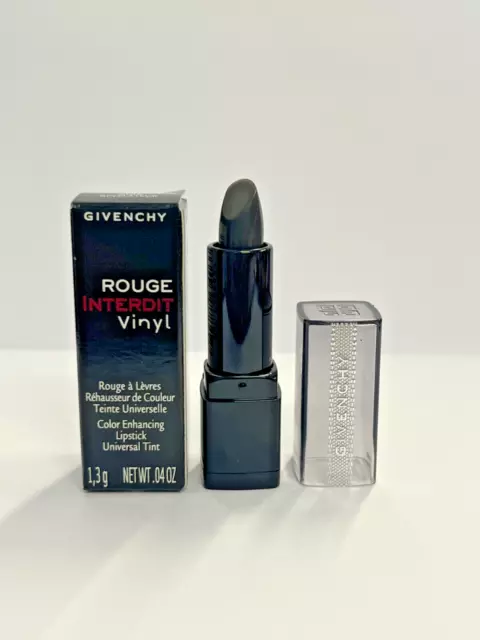 Givenchy Rouge Interdit Vinyl Colour Enhancing Lipstick Noir Revelateur Mini