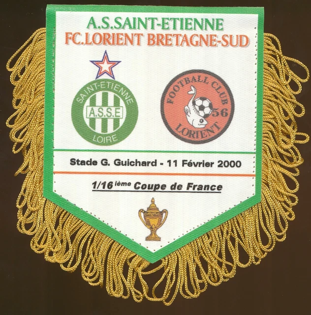 Fanion ASSE / Bohemians Prague - 16e De Finale Coupe D'Europe UEFA 1982 - Collection