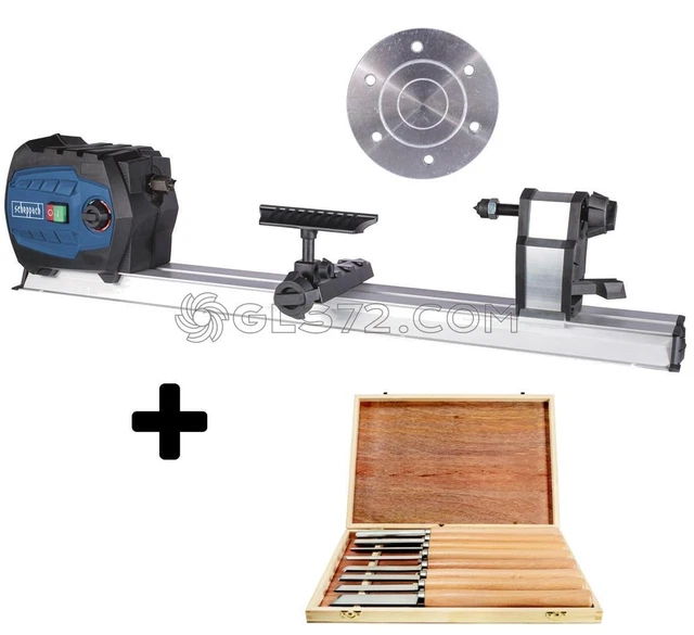 Tour à Bois Parkside® 550W - Pièces Jusqu'à 60 Cm De Longueur Et 25 Cm De Diamètre, Réglage Vitesse Électronique
