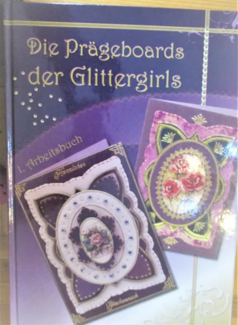 Reddy Cards 8 Prägeboards d.Glittergirls, Arbeitsbuch, Prägestift Starterset