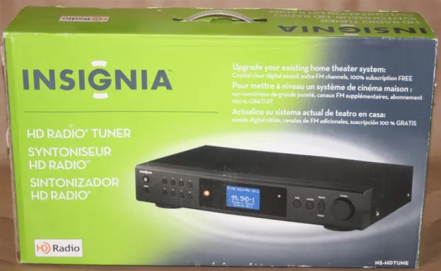 Insignia NS-HDTUNE AM/FM HD Radio Tuner w/Analog and Digital Output NEW