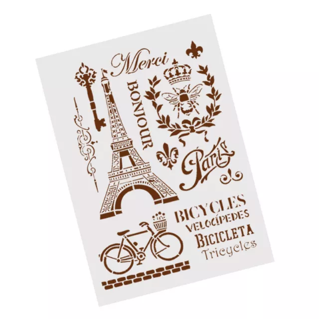 tower bicycle layering stencils for wall painting scrapbooking stamp album 3C F3