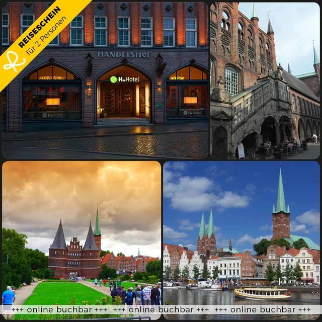 Städtereise Lübeck 3 Tage 2 Personen H+ Hotel Hotelgutschein Ostsee Kurzurlaub
