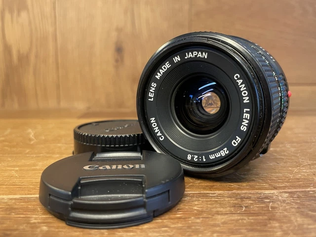 MINT CANON NEW FD NFD 28mm f/2.8 Manual Focus Wide Angle Lens From