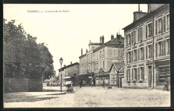CPA Vesoul, Avenue de la Gare