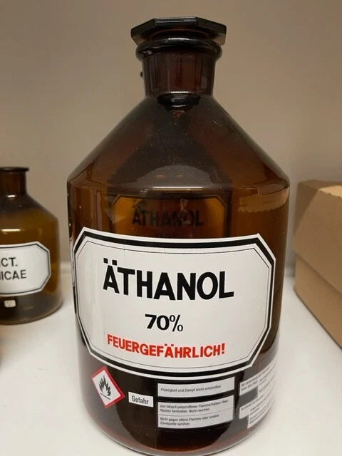 Apothekengefäß aus Glas ("Äthanol"), 5L
