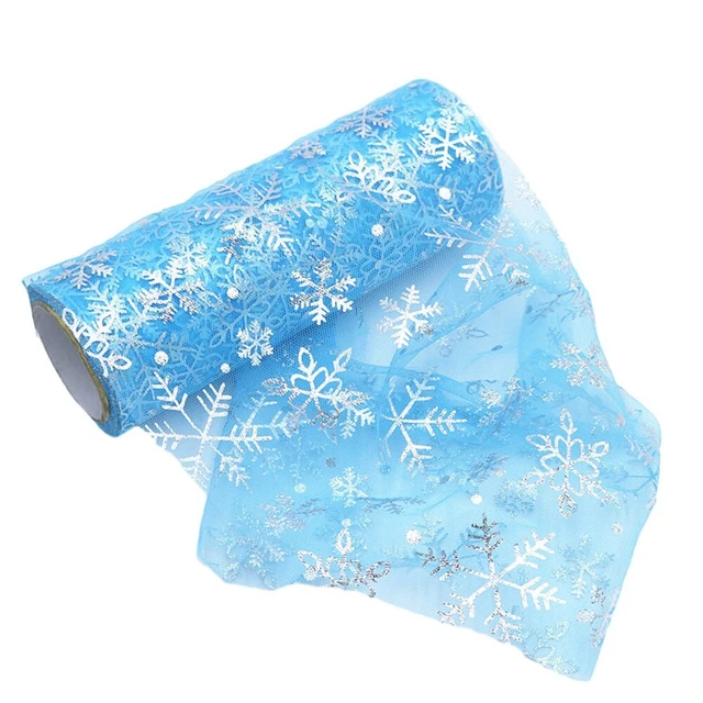 Rotolo nastro tulle vibrante per confezione regalo e artigianato largo 15 cm 9 m