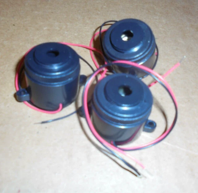 3 x  Mallory Sonalert PK-20A38EWQ Audio Indicator , Alerts - 3-24VDC NEW (NED)