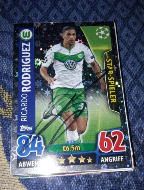 Trading Card signiert Ricardo Rodriguez VfL Wolfsburg  NEU