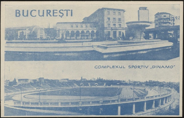 Radio Club Card - 'Dinamo Bucharest Stadium' (1961) - Postcard