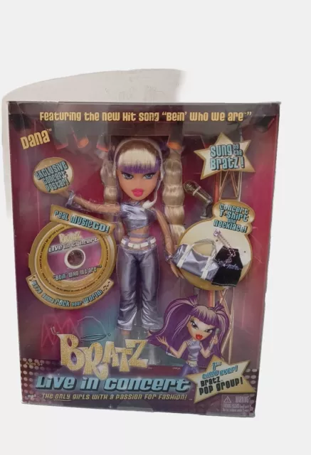 Bratz LIVE IN CONCERT DANA Doll NIB 2005 MGA Entertainment rare - New in box