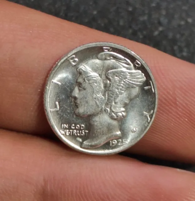 1925 American Mercury One Dime, USA United States America Coin, SAME AS ORIGINAL