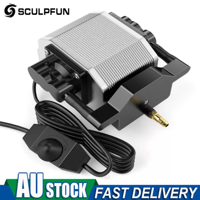 SCULPFUN 30L/Min Air Assist Pump Air Compressor for Laser Engraving Machine Kit