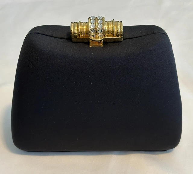 Black Clutch 🖤💛 Evening Purse Kami & Co. Distinctive Handbags Classic & Chic