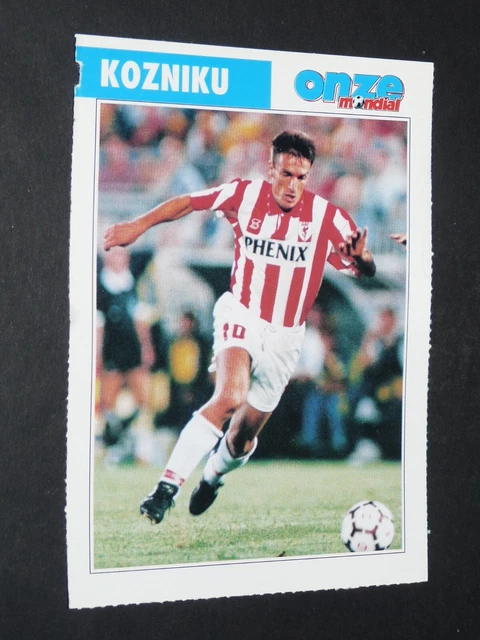 FICHE FOOTBALL ONZE MONDIAL 1994 FRANCE AS CANNES LA BOCCA TAL BANIN