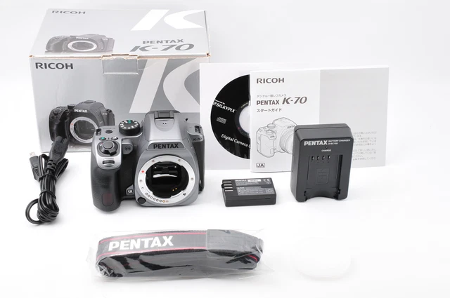 [MINT] PENTAX K-70 Digital SLR Camera Body Silver from JAPAN