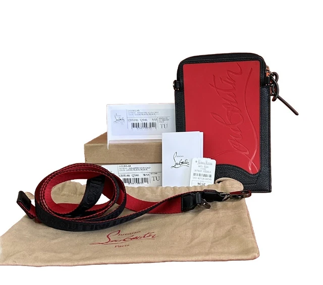 Christian Louboutin Loubilab Black And Red Crossbody Bag NWT Box And Dust Cover