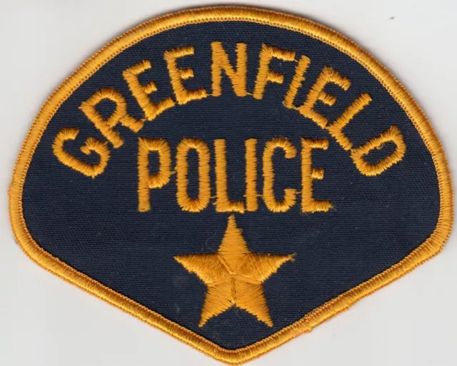 Greenfield Police Shoulder Patch Wisconsin Wi Board Mounted