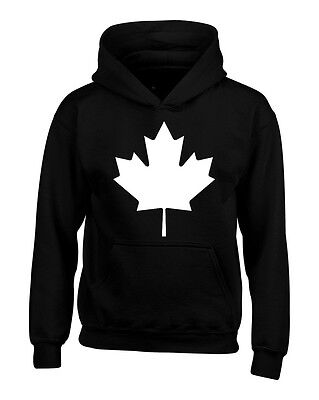 WHITE Canada Maple Leaf Felpe CANADESE Pride Souvenir Canada Bandiera Felpa