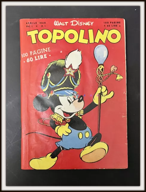 ⭐ TOPOLINO libretto N. 1 - Originale Disney Mondadori 1949 - DISNEYANA.IT ⭐