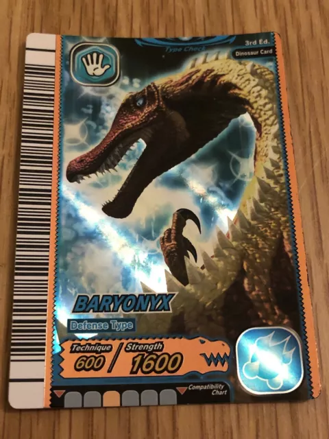 Dinosaur King Card Bronze Baryonyx 3rd Edition