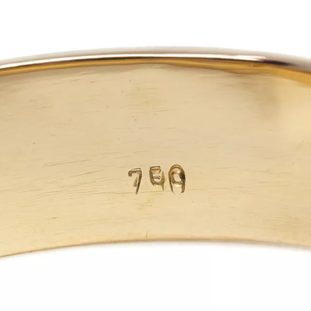 Diamond Set 18ct Yellow Gold Men's Band Ring Size V 1/2 #62516 3