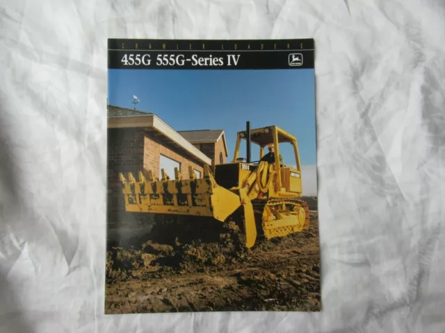John Deere 455G 555G series IV crawler loader tractor brochure