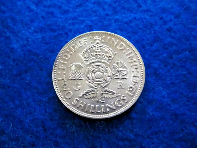 1941 Great Britain Silver Florin - Bright Uncirculated
