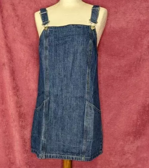 Miss Selfridge Denim Dungaree Style Mini Dress, Size 10, BNWT