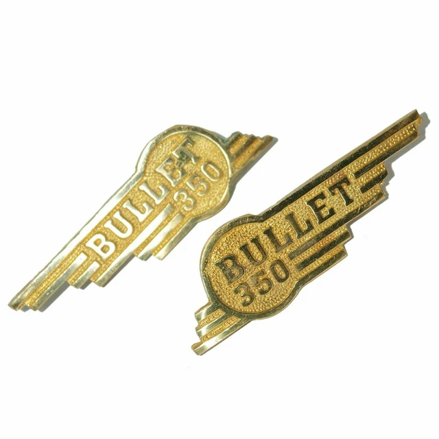 Emblème Boîte à Outils Royal Enfield 350cc – Laiton, Cuivre – Neuf
