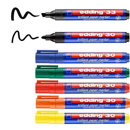 edding Flipchart Flipchart-Marker farbsortiert 1,5 NEW