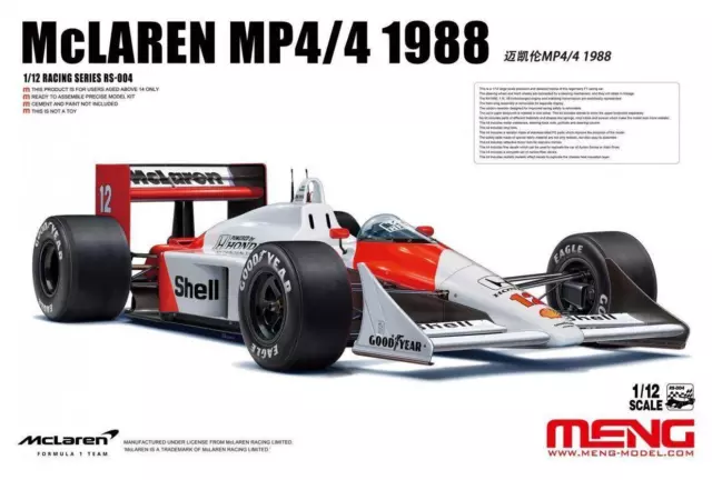 Meng Modell MNGRS-004 1/12 Maßstab McLaren MP4/4 1988 F1